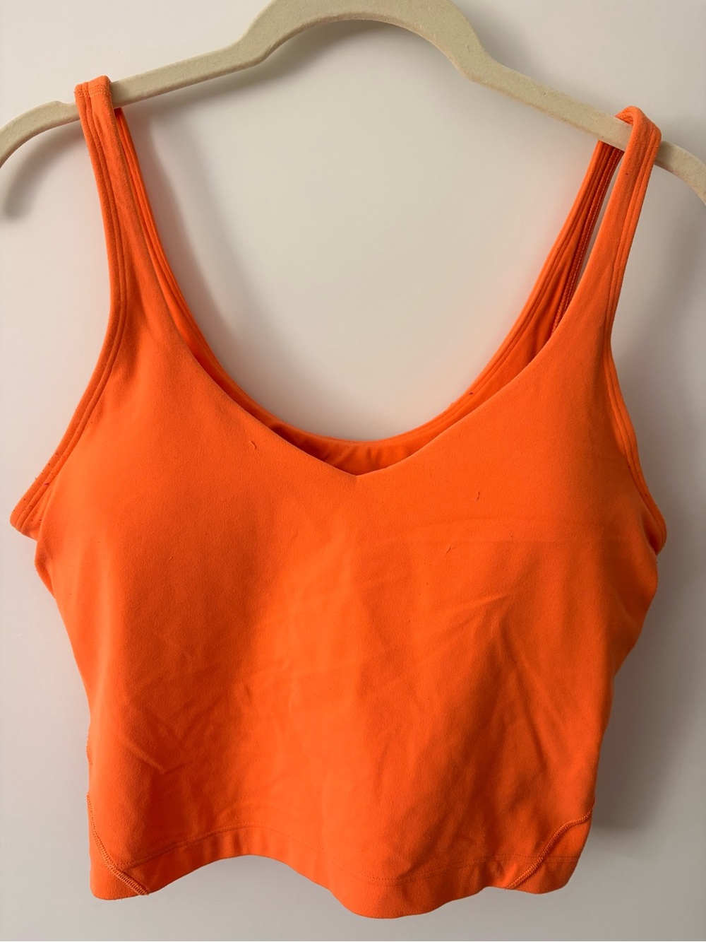 Lululemon Orange Tank Crop Top